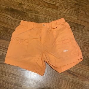 Aftco shorts, orange/peach
